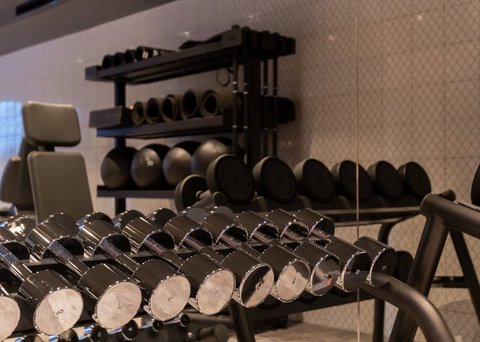 Pictures from Sportalm Dumbbells and fitness equipment in a modern gym