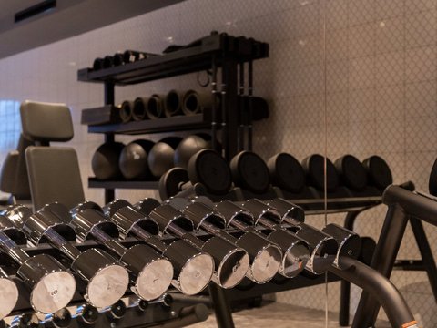 Pictures from Sportalm Dumbbells and fitness equipment in a modern gym