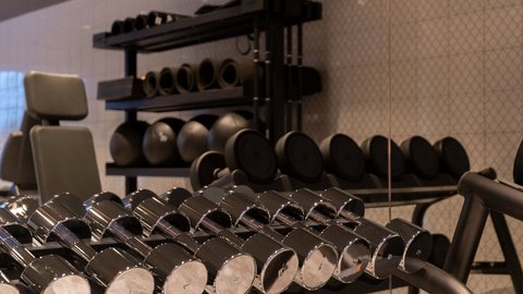 Pictures from Sportalm Dumbbells and fitness equipment in a modern gym