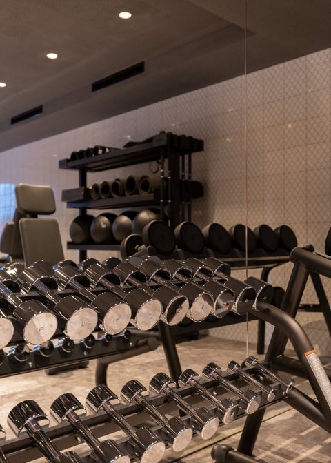 Pictures from Sportalm Dumbbells and fitness equipment in a modern gym